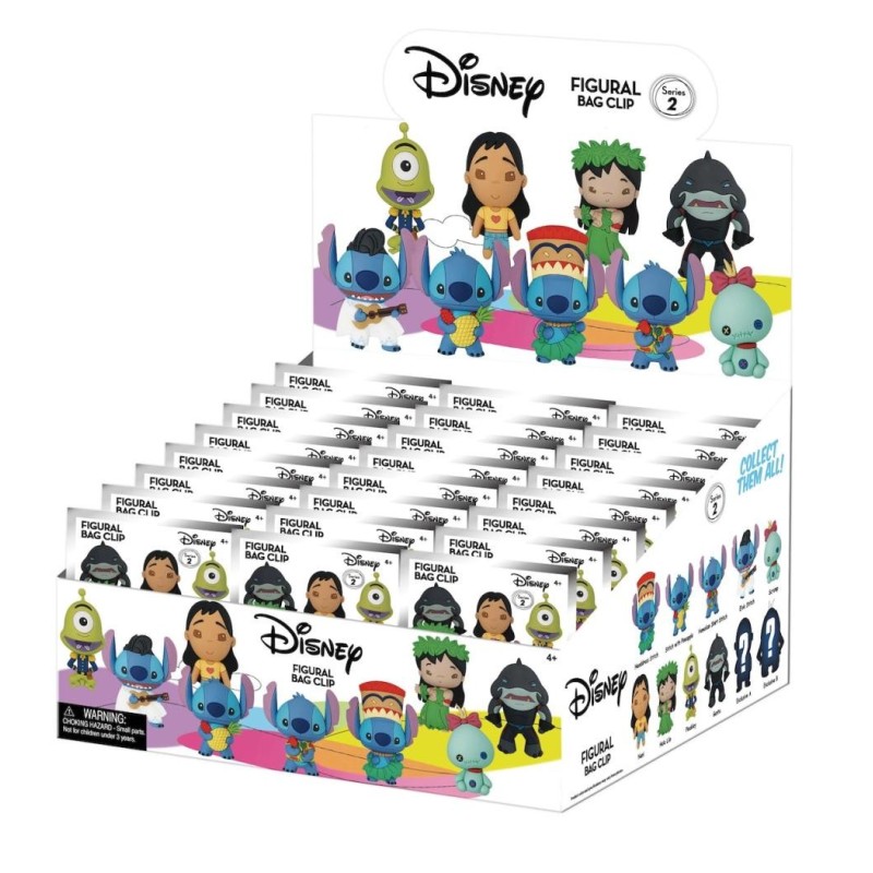DISNEY - Lilo & Stitch - 3D Foam Bag Clip (Display 24 Pcs) 