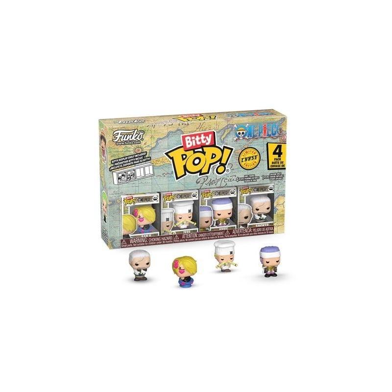 ONE PIECE - Bitty Pop 4 Pack 2.5cm - Sanji 