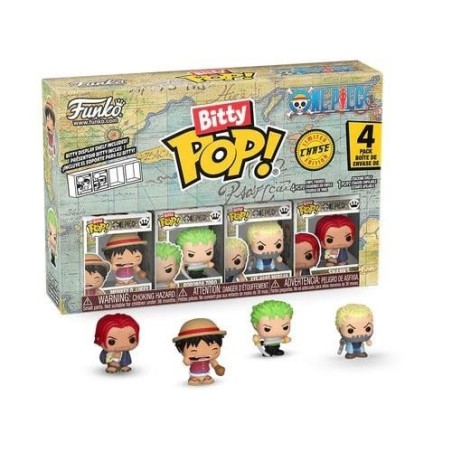 ONE PIECE - Bitty Pop 4 Pack 2.5cm - Luffy 