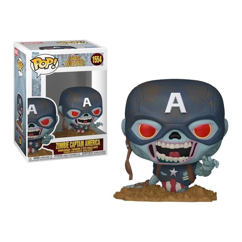 MARVEL ZOMBIES - POP Marvel N° 1554 - Zombie Captain America 