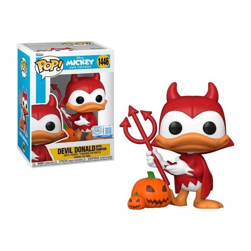 DISNEY - POP N° 1446 - Devil Donald with Chase (Black Light) 