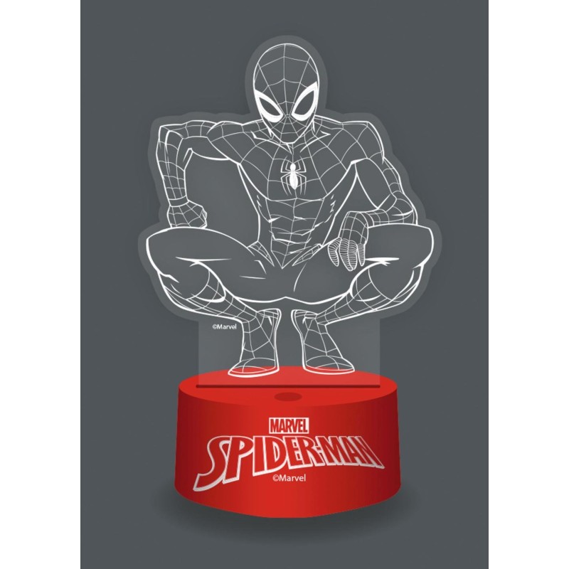 SPIDER-MAN - Lampe 3D RGB avec Télécommande