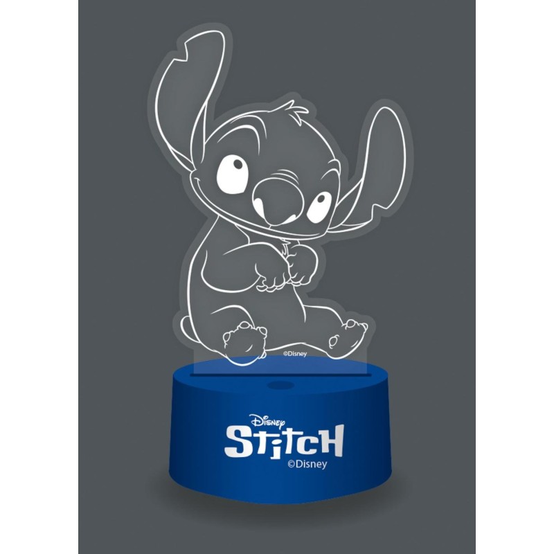 STITCH - Lampe 3D RGB avec Télécommande