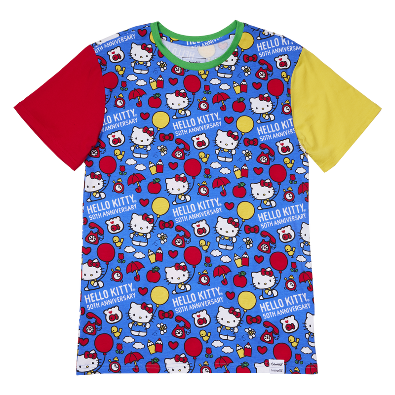 HELLO KITTY - 50ème Anniversaire - T-Shirt Unisex Loungefly (M)