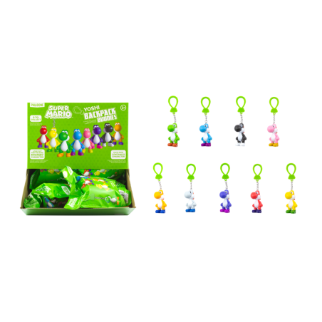 SUPER MARIO - Yoshi - Backpack Buddies (Display 12 Pcs)