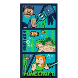 MINECRAFT - Explore - Serviette de Plage 70x140cm 