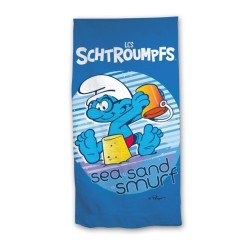 LES SCHTROUMPFS - Sea and Smurf - Serviette de Plage 70x140cm 