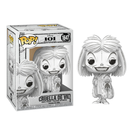 SKETCHED - POP Disney N° 1647 - Cruella d'Enfer 