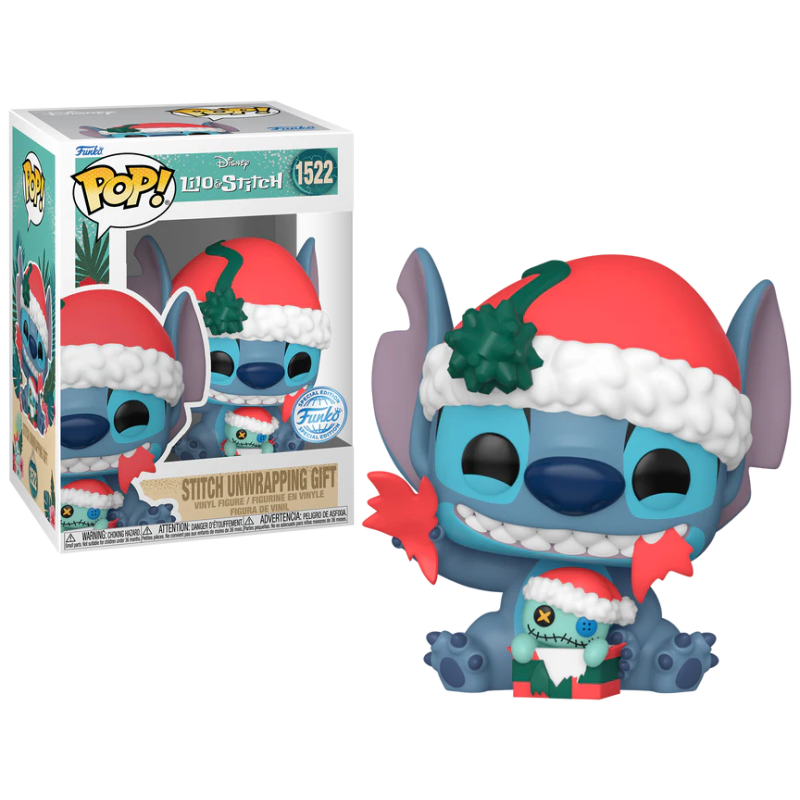 LILO & STITCH - POP Disney N° 1522 - Stitch déballant cadeau 