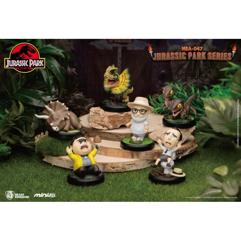 JURASSIC PARK - Set 6 Figurine Mini Egg Attack 10cm 