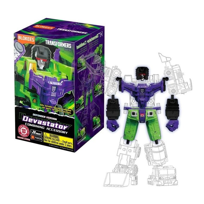 TRANSFORMERS -Devastator Comb. Acc. - Model Kit Defender Vers. Blokees 