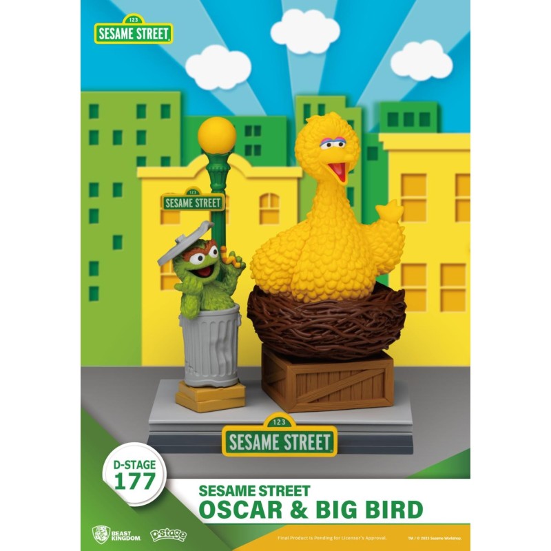 SESAME STREET - Oscar & Big Bird - Diorama D-Stage 13cm 