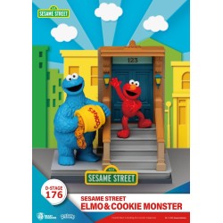 SESAME STREET - Elmo & Cookie Monster - Diorama D-Stage 11cm 