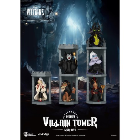 DISNEY VILLAINS - Tower Series - Set 6 Figurine Blind Box 11.5cm 