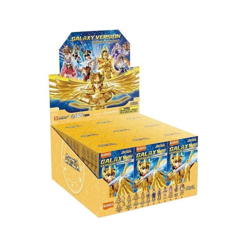 SAINT SEIYA - Galaxy Version 01 - Model Kit Blokees Display 9 pc 