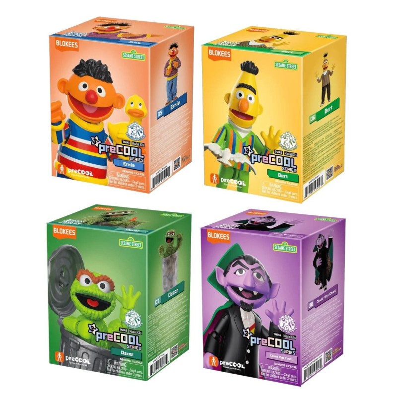 SESAME STREET - Assortment 02 - Model Kit Blokees Display 8 pc 
