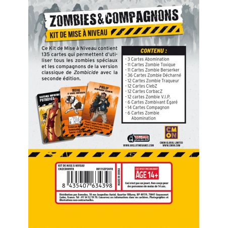ZombicideZombies & Compagnons (Mise à Niveau) (French)