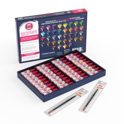 QUICK PAINT SET 36 QUICK GEN COLORS (2 BRUSHES)