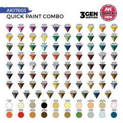QUICK PAINT COMBO SET 100 COLORS (80 QUICK GEN+20 ACRYLIC... 2