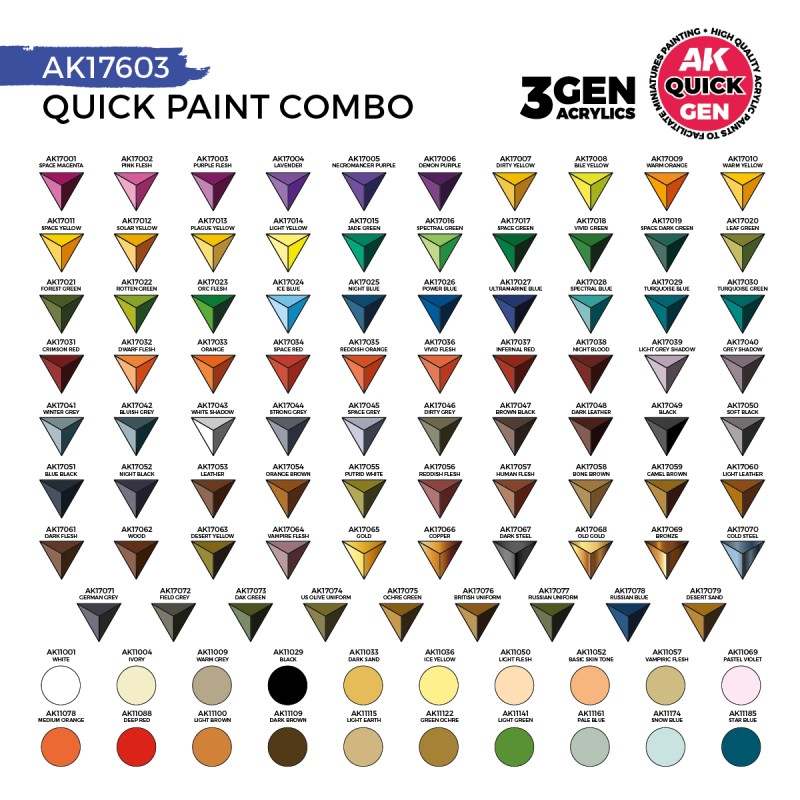 QUICK PAINT COMBO SET 100 COLORS (80 QUICK...