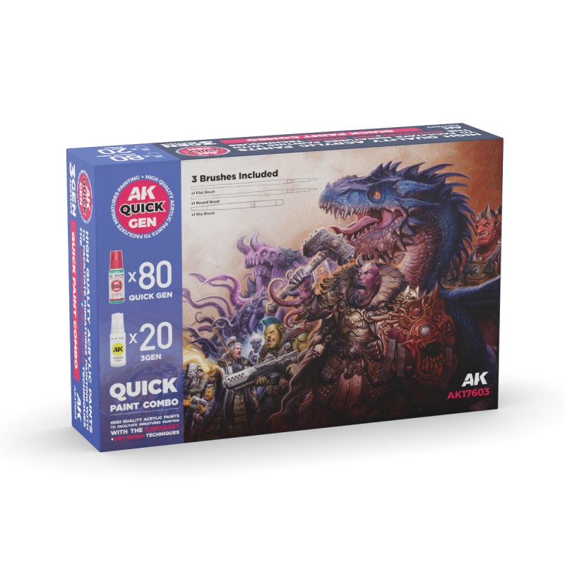 QUICK PAINT COMBO SET 100 COLORS (80 QUICK...