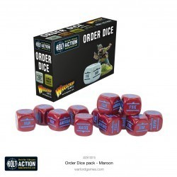 Orders Dice Pack - Maroon 