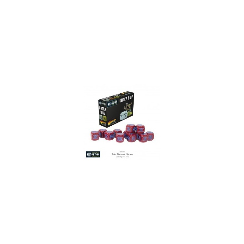Orders Dice Pack - Maroon 