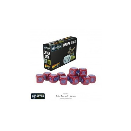 Orders Dice Pack - Maroon 