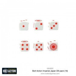 Imperial Japanese D6 Dice (16) 