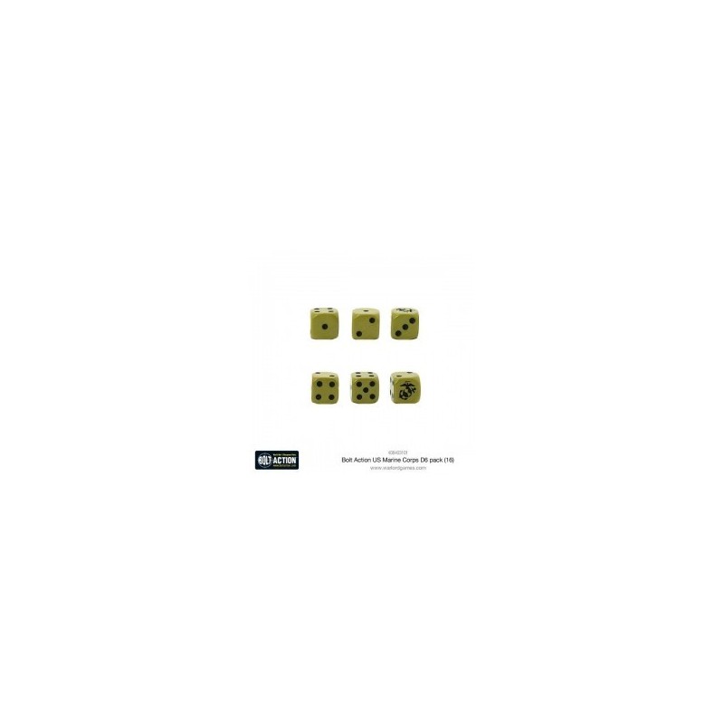US Marine Corps D6 Dice (16) 