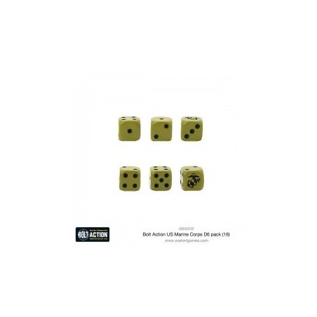 US Marine Corps D6 Dice (16) 