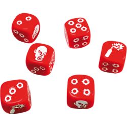 ZombicideSet de Dés rouge 2