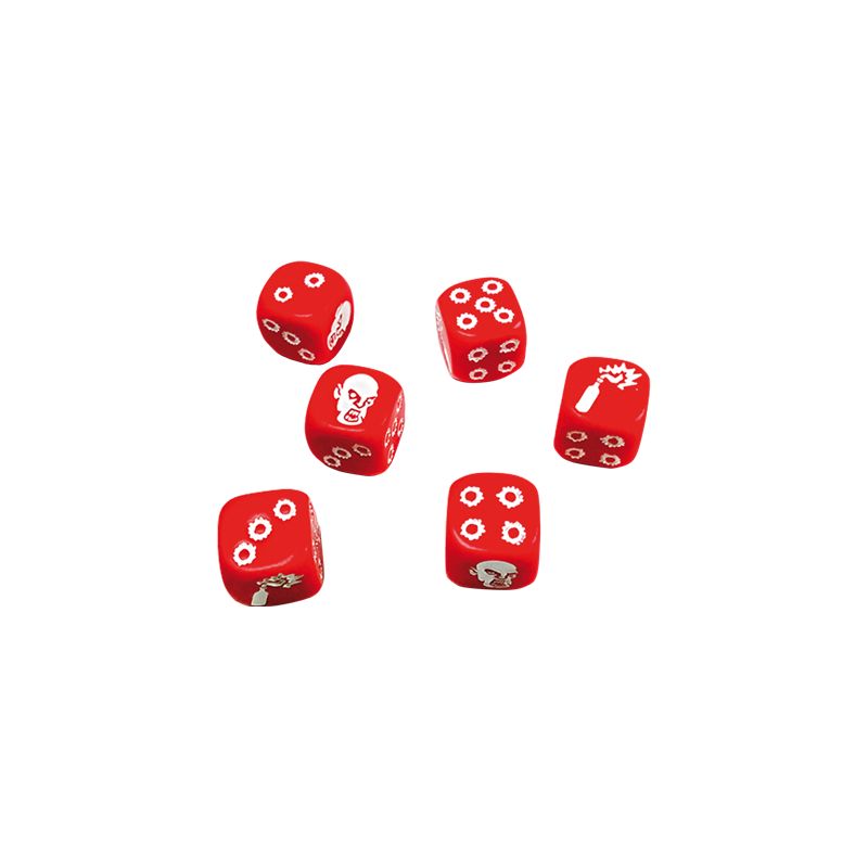 ZombicideSet de Dés rouge (French)