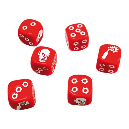 ZombicideSet de Dés rouge (French)