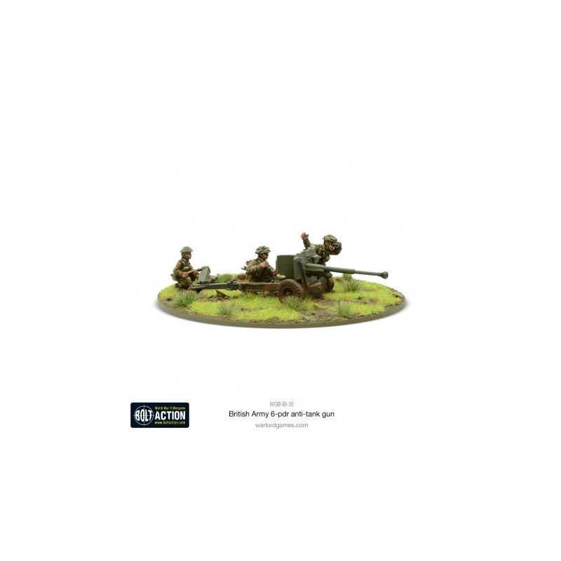 British Army 6 Pounder Anti Tank Gun 