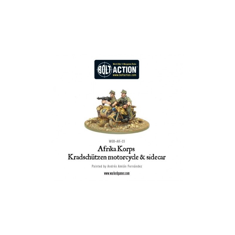 Afrika Korps Kradschutzen Motorcycle & Sidecar 