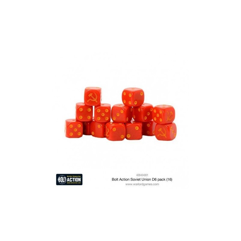 Soviet Union D6 Dice (16) 
