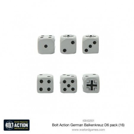 German Balkenkreuz D6 Dice (16) 