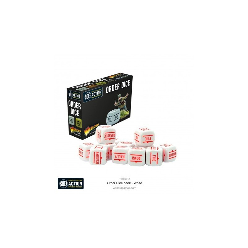 Orders Dice Pack - White 