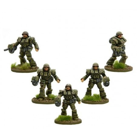 US Heavy Infantry (5 Miniatures) 