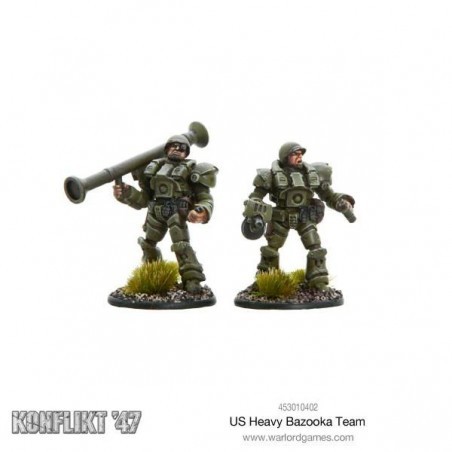 US Heavy Infantry Bazooka Team (2 Miniatures) 