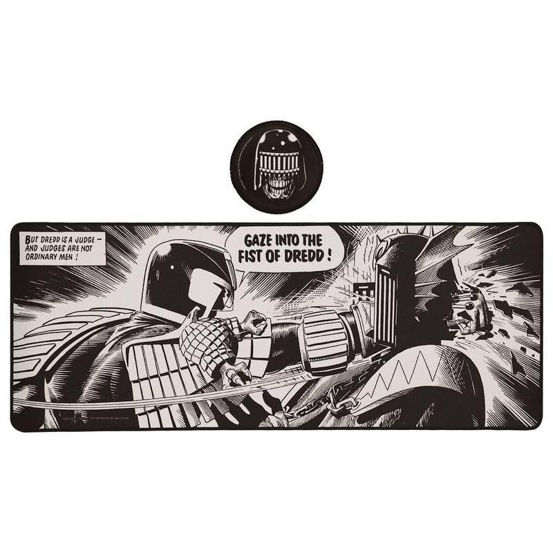2000AD JUDGE DREDD - XL Desktop Mat + 1 Coaster 