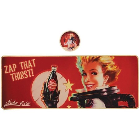FALLOUT  - Nuka-Cola - Tapis de Bureau XL + 1 Sous-Verre 