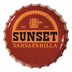 FALLOUT - Sunset Sarsaparilla Bottle Cap - Tin Sign 