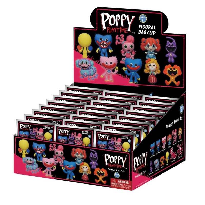POPPY PLAYTIME - Series 1 - 3D Foam Bag Clip (Display 24 Pcs) 