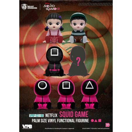 SQUID GAME - Palm Size Tirelire Figurine - Blind Box (6 pcs) 