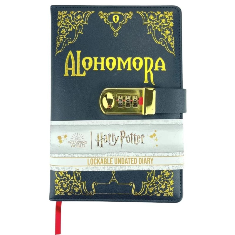 HARRY POTTER - Notebook A5 - ALOHOMORA - A5 Lockable Diary 