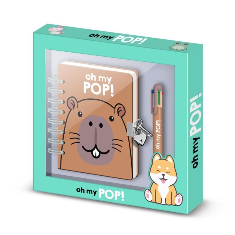 OH MY POP! - Capybara - Gift Box - Journal Intime + Stylo 