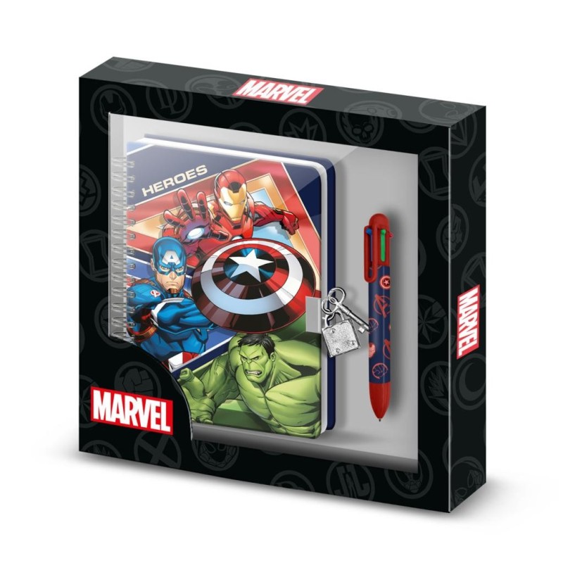 AVENGERS - Gift Box - Journal Intime + Stylo 
