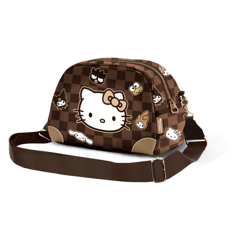 HELLO KITTY & Friends - Damier - Sac Bandouilère Bowling '24x15x10cm' 